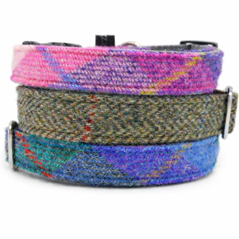 Hundehalsband Harris Tweed, Aluklickverschluss
